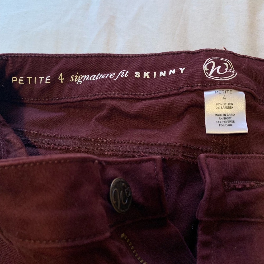 Burgundy Skinny Jeans ❤️